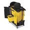Rubbermaid Commercial High Capacity Cleaning Cart, 21-3/4w x 49-3/4d x 38-3/8h, Black FG9T7200BLA - alternate 2